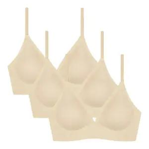 아이엠속옷 심리스 노와이어브라 3매세트 작은가슴 편한 여성 브래지어
