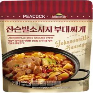피코크 쟌슨빌 소시지 부대찌개 500g, 3개