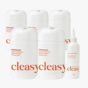클이지 청소용 살균소독 세정티슈 180매 5개 + 곰팡이제거 방지제 250g 1개