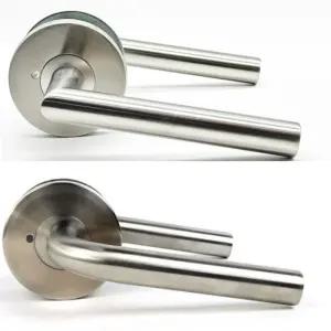 스텐 방문손잡이 문고리 실버 바튼형 문손잡이 탑그린