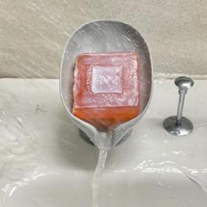 물잘빠지는 비누각 그레이 세면대 비누홀더 보관대 자동배수