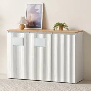 로덴 템바보드 휴지통 선반 수납장 분리수거함 3단