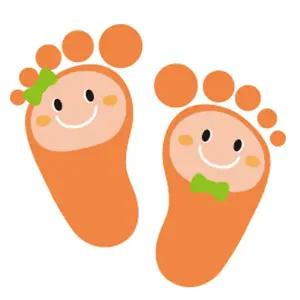 (주황) 가꿈 미끄럼 방지 축광 발바닥 스티커 5매입/계단/가정용/세트/논슬립/안전/욕실/욕조/화장실/카페