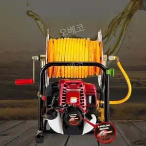 동력분무기 농약살포기 고압살수기 4행정 엔진 거치대 100m 호스 물펌프