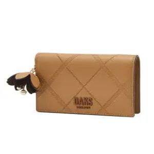 닥스 액세서리 25FW [아가일][지폐수납가능] 베이지 소가죽 2단 카드지갑 DCWA5F823I2