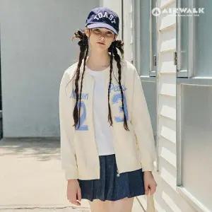 [보리보리/에어워크 주니어]여아 주니어 쿠션지 저지 지퍼 가디건