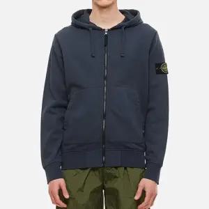 761564251 V0024/ 와펜 블루 코튼 후드 집업