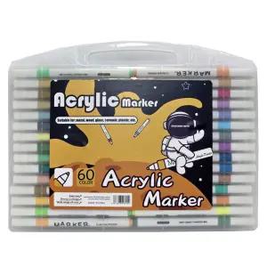 아크릴 마카펜 60색 세트 데코 드로잉 물에 강한 DIY그리기 유리 나무 천 신발 그리기 12색 24색 36색 48색 80색 마카