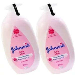 존슨즈 베이비 핑크로션500ml x2개 존슨앤존슨