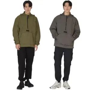 [미즈노](하남점) 24AW 공용 데일리 아노락 바람막이 후드 탈부착 가능한 캐주얼 아노락 32YE4521 2C