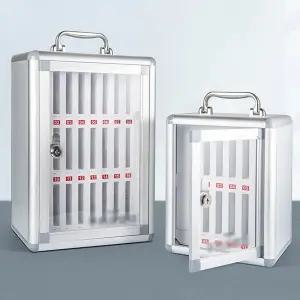 휴대폰 보관함 24구 수납 학교 시험장 학원 폰박스/금욕/케이스/금욕통/금욕함/수거/가방/박스/수거통/수거