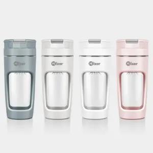 휴대용 텀블러형 믹서기 450ml 4색상 주스 단백질 충전식 쉐이커 대용량배터리