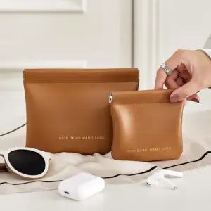 케이스 휴대용 멀티파우치 미니 화장품 퀼팅 손가방 다용도 립스틱 거울