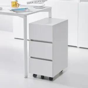 E0자재 HM2058 3단 슬림 책상서랍장 300