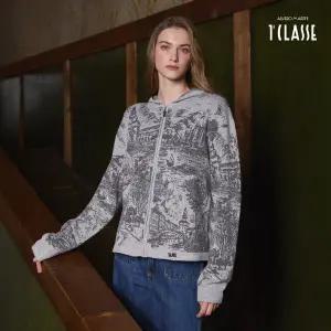 [런칭가 169000원] 프리마클라쎄 NEW 자카드 후드 가디건 1종