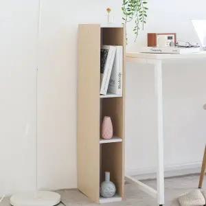 [아이리스] 우드 3단 틈새 수납장 선반 책장 책꽂이 (가로15cm) UB-9015 베이지