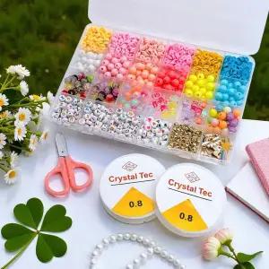 유니콘 비즈 팔찌 24칸 세트 팔찌 키링 만들기 구슬 공예 부자재 취미 선물 체험 활동 봄이오나봄 키트