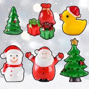 크리스마스 피규어 산타 미니 트리 소품 선물 눈사람 인테리어 용품 귀여운 겨울 장식 소형