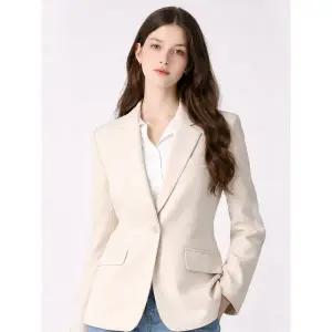 [하프클럽/]아웃포켓 싱글 원버튼 재킷 (택가격 318000원)