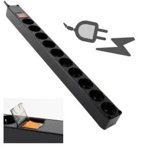 안전 콘센트 과부하차단 멀티탭 접지 국산 10구 2.5m/고용량/고전력/누전/차단기/과부하/차단/멀티텝/고압