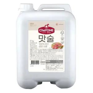 대상 쉐프원 맛술 21kg / 국산100%생강,누린내제거,비린내제거