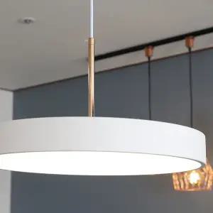 비츠온 플래티아 LED 식탁등 화이트 펜던트 조명 주백색 인테리어조명