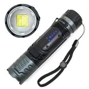 미나티 XHP100 충전식 LED후레쉬 손전등 랜턴 써치라이트 J88