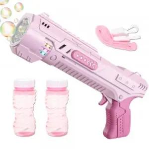 분홍 다이나믹 8구 자동 터보 버블건/비누방울/비눗방울/전자동/총/장난감/어린이집/유치원/생일/선물/답례