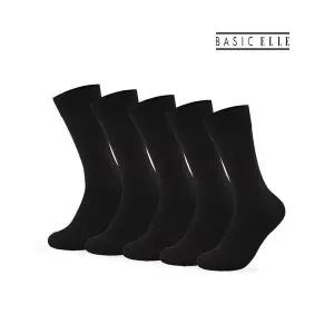 엘르 이너웨어 베이직엘르 남성 스탠다드 장목 신사 양말 5팩(PACK) 794745