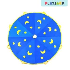 낙하산 1.8m 나이트 스카이/파라슈트/아동/당기기/펼치기/숨기/튕기기/게임/운동/능력/유치원/어린이집