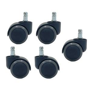 의자바퀴 5개 폴리우레탄 회전 이동식 체어 교체용