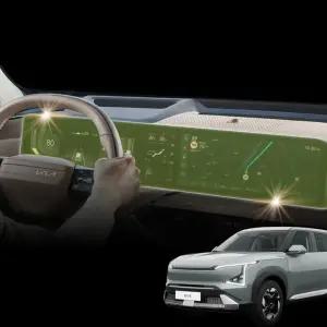 EV5 네비게이션 파노라마 풀커버 필름 지문방지 신차 자동차 보호 HD