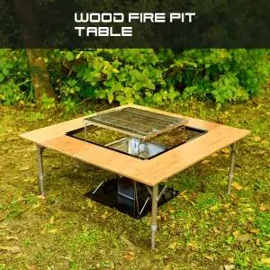 제드 우드파이어핏 화로대 테이블 좌식 높이 조절 확장 폴딩