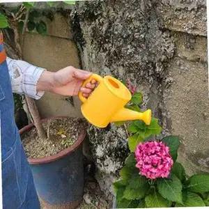 병아리 모양 플라스틱 물조리개 옐로우 색상 수경재배 물뿌리개 어린이용 실내 정원용 물주기 도구