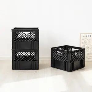 비스토어 우유박스 플라스틱 펜트리 수납 정리함 박스