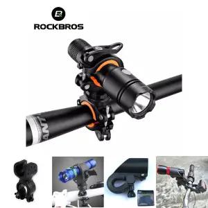락브로스 멀티 라이트 거치대/클립 손전등 조명 자전거 후레쉬 받침대 랜턴 홀더 전조등 야간 라이딩