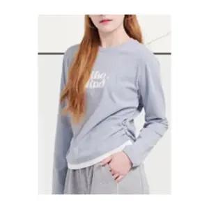 에꼴리에 HC33 옆선 셔링 레이어드티 여아,티셔츠,얇은.긴팔,셔링,포인트,티,붙는티,