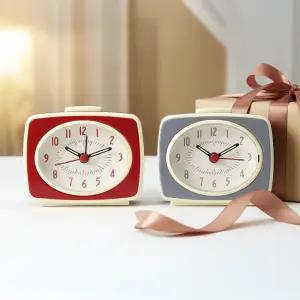 랩앤툴스 아날로그 무소음 소형 탁상 시계 알람 앤틱 빈티지 디자인 집들이 선물