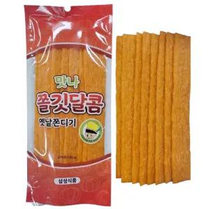 삼성식품 맛나 쫄깃달콤 옛날 쫀디기 130g x 20개 추억의 호박 곤약 쫀드기 사무실 미니 간식 쫀득이
