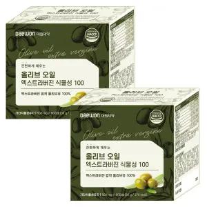 올리브오일 엑스트라버진 압착식물성 캡슐 100 스페인산 지중해 피쿠알 단일품종 냉압착 2개 60정 오일 올