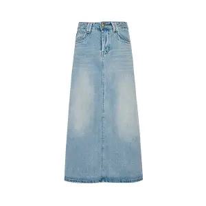 [JJ지고트](대전신세계)백 포인트 맥시 데님 롱스커트 GS3N8SK331