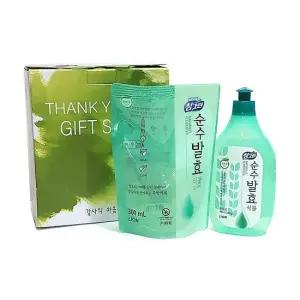 [DM] 구성 좋은 선물세트_주방세제 다시팩 주방용품 소모품 모음_참그린 주방세제 2P