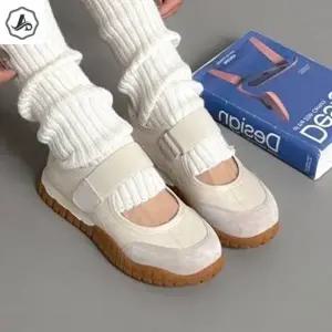 [애슬릿] 메리제인 밴딩 찍찍이 단화 여성 발 편한 스니커즈