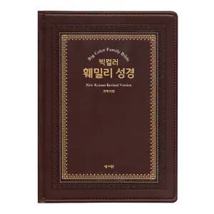 NEW 빅컬러 훼밀리 성경(오픈형) 개역개정 단본 특대 색인 무지퍼 강대용