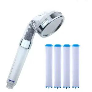 클린바스 M100 수압상승 녹물제거 필터 샤워기 (본품)1개+필터 5개