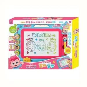 핑크퐁 베베핀 노래하는 칼라칠판 유아 쓰기패드 미술 그림 놀이 장난감