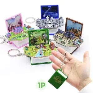 3D입체북 미니키링 장난감책 열쇠고리 가방장식