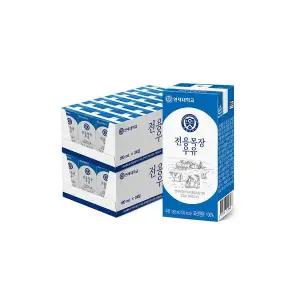 [하프클럽/연세대학교 연세우유]연세 전용목장 멸균우유 180ml 48팩