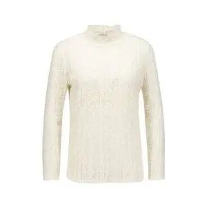 [벨리시앙](하남점)반하이넥 레이스 스모킹 블라우스 2종 택1 BL4132