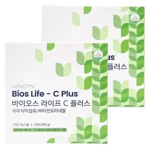 유니시티 바이오스 라이프 C플러스 귀리식이섬유/비타민/미네랄 6.5g , 60포 2개